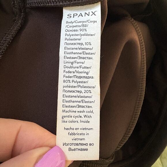 Spanx‎ Brown Faux Suede High Waisted Women’s Size XL (50) - Picture 8 of 9